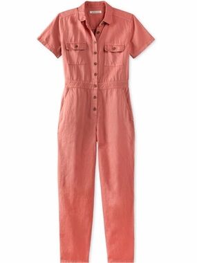 Outerknown S.E.A. Jumpsuit, Mineral Red, NWT